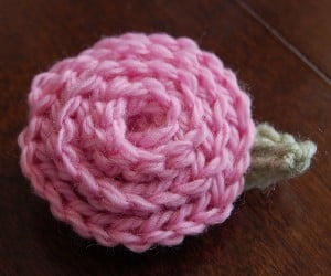 Free Crochet Pattern - Rose & Leaf by A Crocheted Simplicity