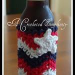 Free Crochet Pattern - Chasing Chevrons Bottle Cozy by A Crocheted Simplicity