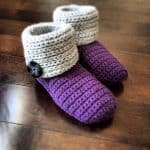 Crochet Pattern - "Knot Knit" Slipper Boots by A Crocheted Simplicity