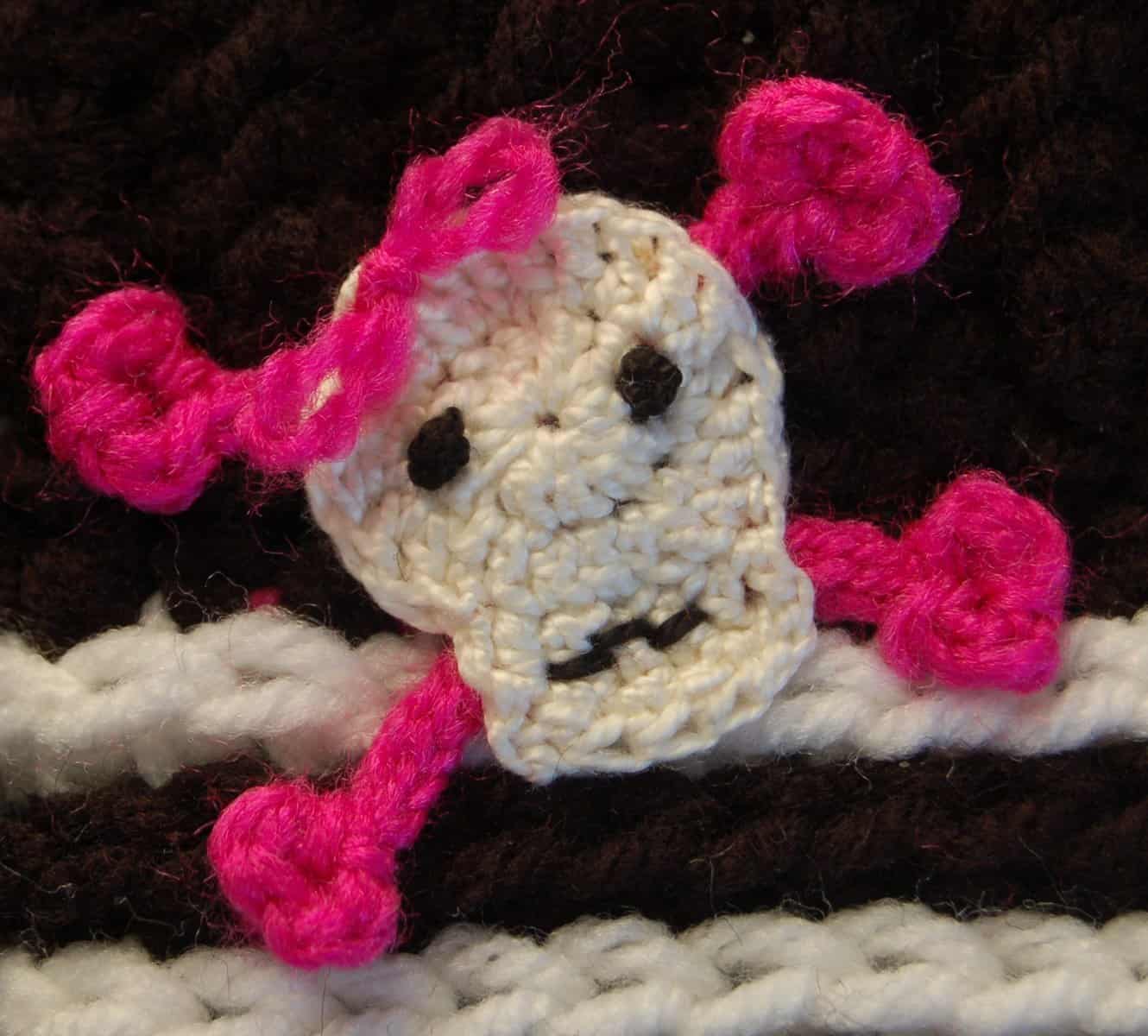 Funky Skull & Crossbones Applique