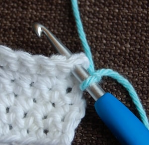 Learn how to join new yarn with a standing single crochet stitch!
