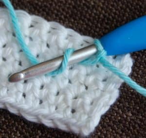 How to work a standing half double crochet!