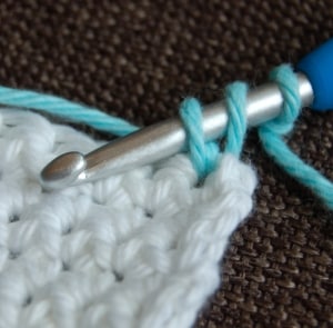 How to join new yarn with a standing half double crochet!