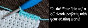 How to Crochet: How to join yarn w/ a sc