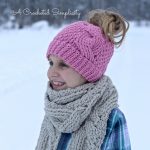 Crochet Pattern - Big Bold Cabled Beanie, Slouch, & Messy Bun by A Crocheted Simplicity