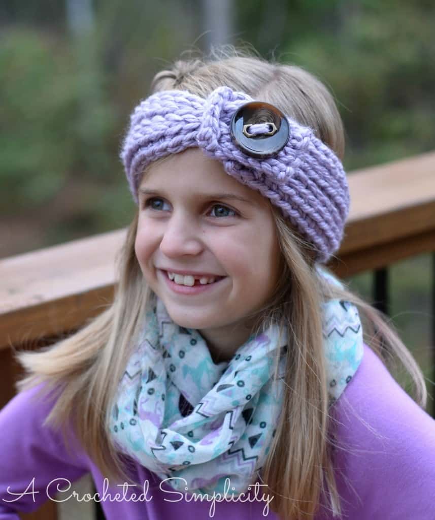 Knit Look Chunky Headwarmer Kids 1WM