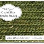 Crochet Stitch Photo & Video Tutorial  |  Modified Slst2tog