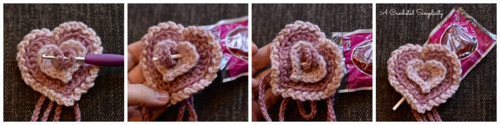 Free Crochet Pattern | "Stacked Hearts" Valentine's Headband & Treat Holder by A Crocheted Simplicity