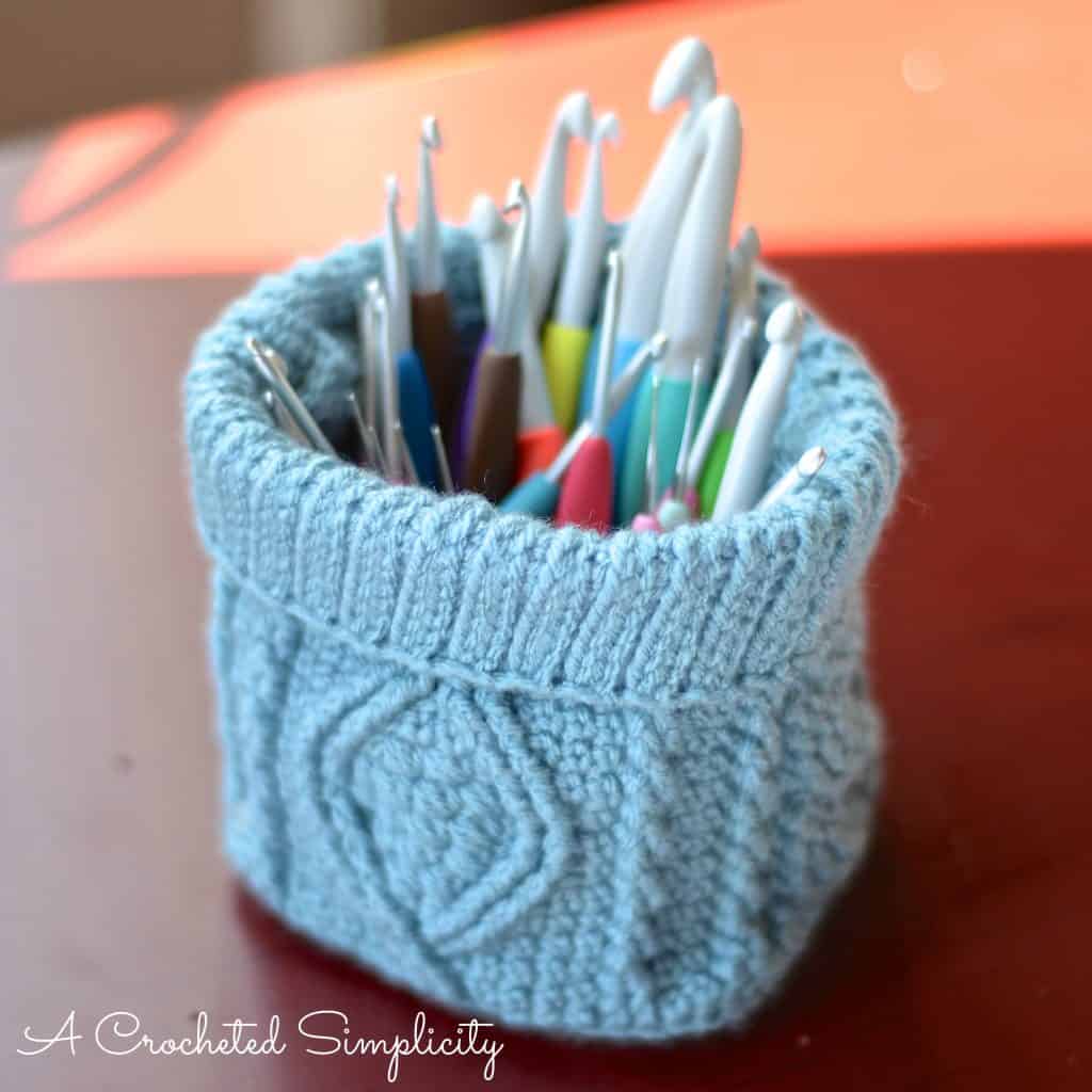 "Totally Textured" Cabled Bag Crochet Pattern by A Crocheted Simplicity