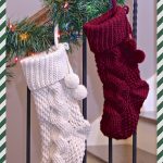 Big Bold Cabled Stocking Crochet Pattern by A Crocheted Simplicity