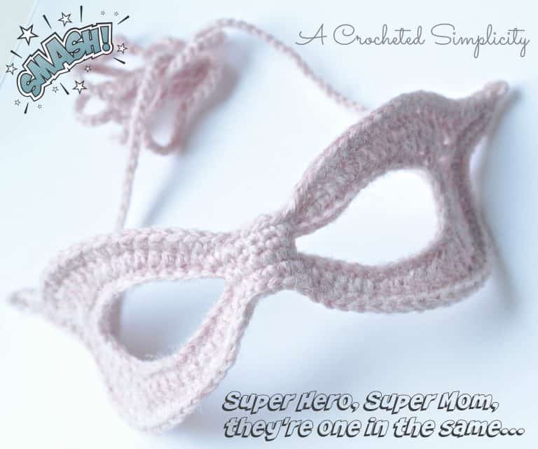 Free Crochet Pattern: Super Mom, Super Hero Mask!