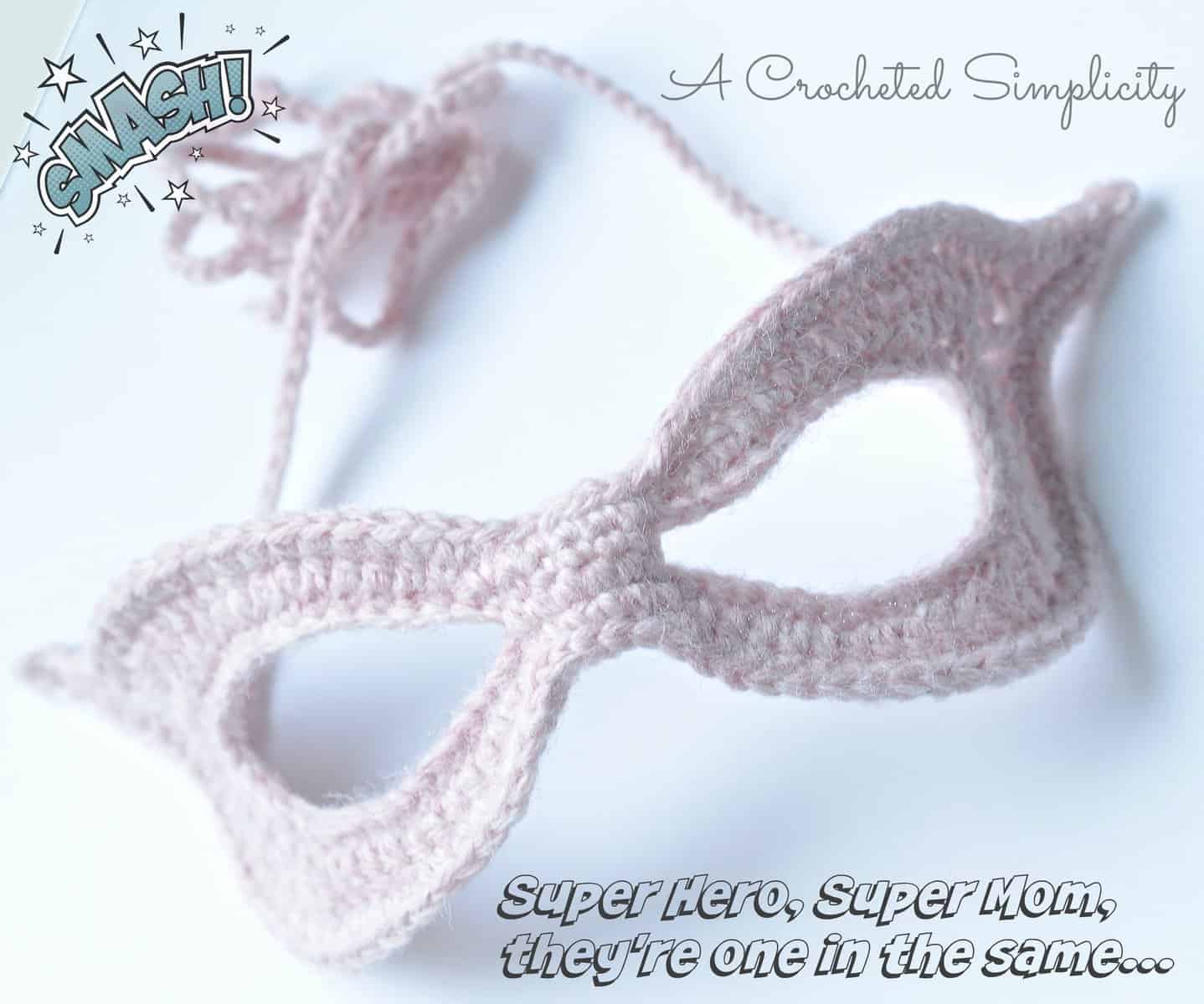 Free Crochet Pattern: Super Mom, Super Hero Mask! - A Crocheted