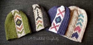 Boho Chic Mosaic Slouch - 6 Designs, 1 Great Pattern! 