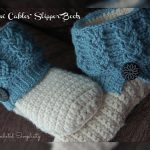 Crochet Pattern - "Kickin' Cables" Slipper Boots by A Crocheted Simplicity