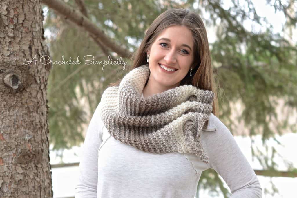 Free Crochet Pattern - Aveline Reversible Crochet Scarf by A Crocheted Simplicity