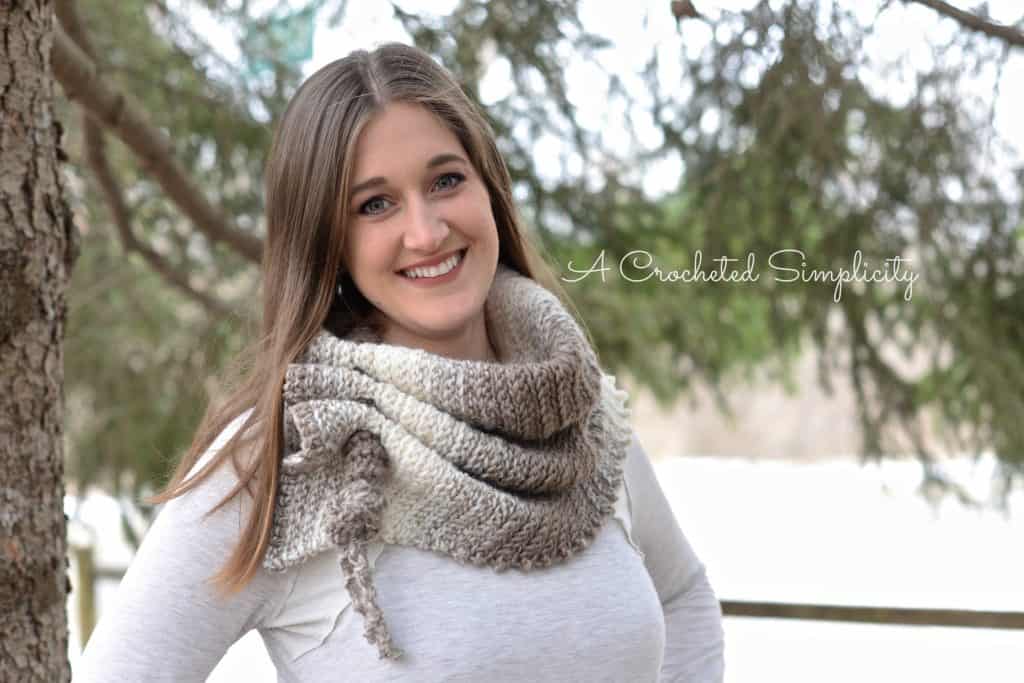 Free Crochet Pattern: The Aveline Scarf by A Crocheted Simplicity