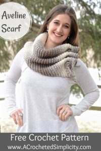 Free Crochet Pattern - Aveline Reversible Scarf by A Crocheted Simplicity