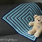 Free Crochet Pattern & Video Tutorial - Get in Line, Granny! Afghan by A Crocheted Simplicity