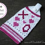 Free Crochet Pattern - Hugs & Kisses Towel by A Crocheted Simplicity