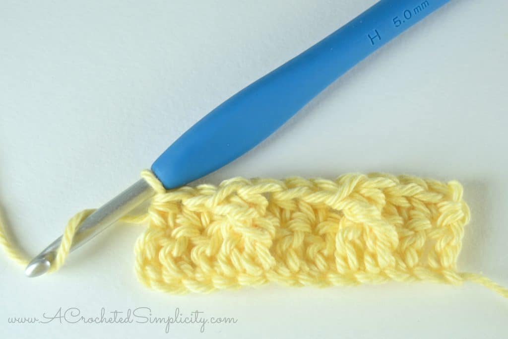 How to Crochet - 2 Strand Forward Crochet Cable (photo & video tutorial) by A Crocheted Simplicity