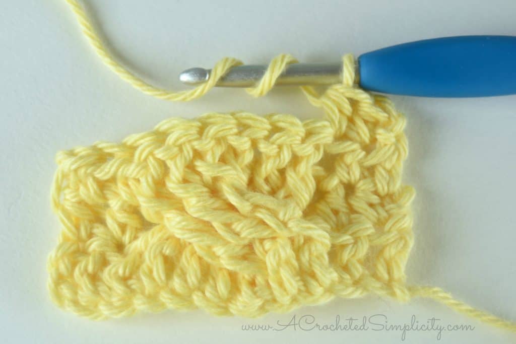 How to Crochet - 6 Strand Forward Crochet Cable (photo & video tutorial) by A Crocheted Simplicity