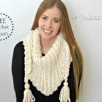 Free Crochet Pattern - Abella Triangular Scarf by A Crocheted Simplicity