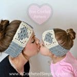 Free Crochet Pattern - Granny Heart Headwarmer by A Crocheted Simplicity