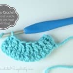 How to Crochet - Front Post Double Crochet Decrease (fpdc2tog) photo & video tutorial by A Crocheted Simplicity