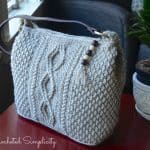 Crochet Pattern - Cateline Cabled Bag by A Crocheted Simplicity