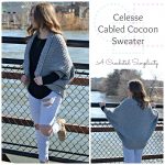 Crochet Pattern - Celesse Cabled Cocoon Sweater by A Crocheted Simplicity