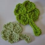 Free Crochet Pattern - Lucky Shamrock / 4 Leaf Clover by Niftynnifer's Crochet & Crafts