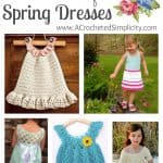 16 Cute & Carefree Spring Dresses for Girls - A Crochet Pattern Round-Up by A Crocheted Simplicity
