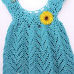 Free Crochet Pattern - Tulip Chevrons Baby Dress by Kim Guzman