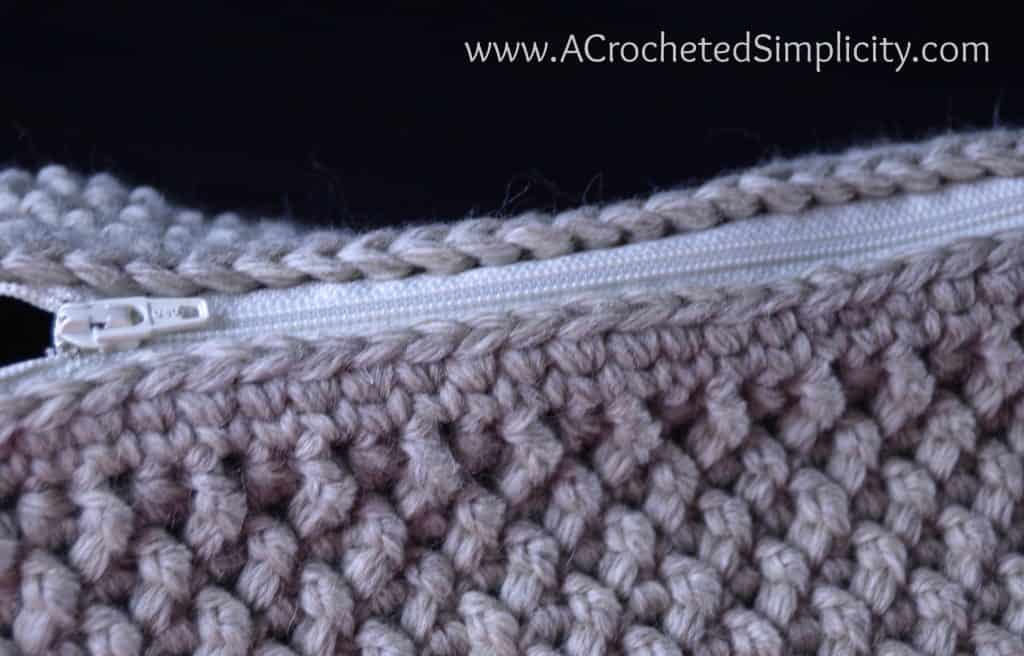 Super Easy Way to Add a Zipper to Your Crochet Projects! - a tutorial by A Crocheted Simplicity