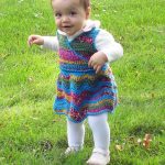 Free Crochet Pattern - Rainbow Ripple Wrap Dress by Stitches 'n' Scraps