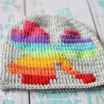 Free Crochet Pattern - Rainbow Shamrock Slouchy by Whistle & Ivy