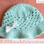 Free Crochet Pattern - Summer Sun Hat by Daisy Cottage Designs