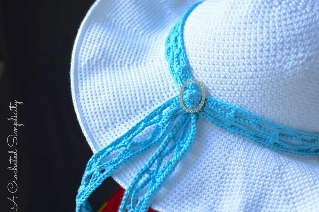 Free Crochet Pattern - Beach Day Sunhat part of the #CelebrateMomCAL, designed by A Crocheted Simplicity