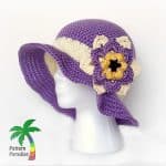 Free Crochet Pattern - Summer Joy Sunhat by Pattern Paradise