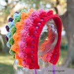 Free Crochet Pattern - Blackberry Salad Striped Baby Bonnet by Moogly