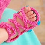 Free Crochet Pattern - Baby Button Gladiator Sandals by Whistle & Ivy