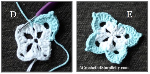 Free Crochet Pattern - Butterfly Applique - 2 Sizes - by A Crocheted Simplicity