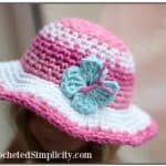 Free Crochet Pattern - Butterfly Applique - 2 Sizes - by A Crocheted Simplicity