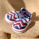 Crochet Pattern - "Chasing Chevrons" Baby Sandals by A Crocheted Simplicity