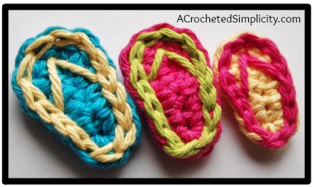 Free Crochet Patterns - Fun in the Sun Appliques by A Crocheted Simplicity