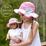 Free Crochet Pattern - Kids Linen Stitch Sunhat by A Crocheted Simplicity