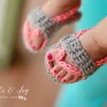 Free Crochet Pattern - Baby Strap Flip-Flops by Whistle & Ivy