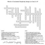 Crochet Crossword - What A Crocheted Simplicity deisgn (or line) is it?