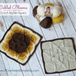 Free Crochet Pattern - Cabled Blooms 12" Afghan Square by A Crocheted Simplicity