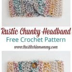 Free Crochet Pattern- Rustic-Chunky-Headband-Pattern by The Stitchin Mommy